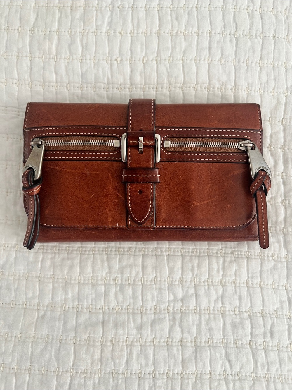 Vintage Mulberry Mabel Long Wallet in Brown